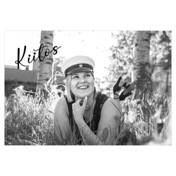 Kiitos-kortti kirjekuorella, vaaka 8 kpl - Image 4