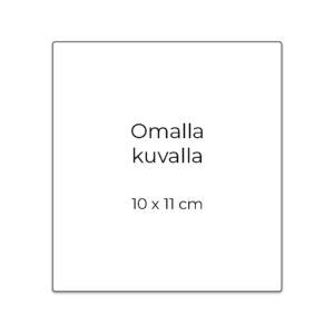Etikettitarra Omalla kuvalla